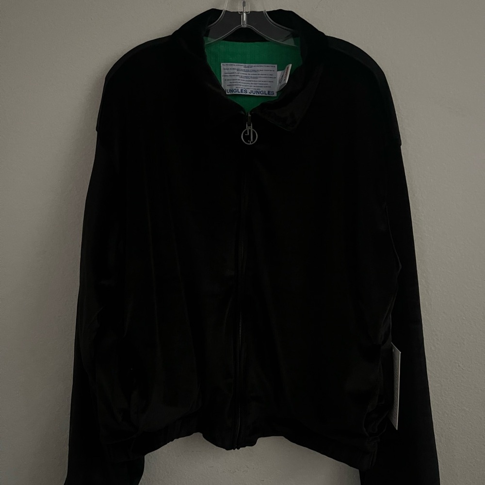 Jungles MERCI VELOUR JACKET - BLACK